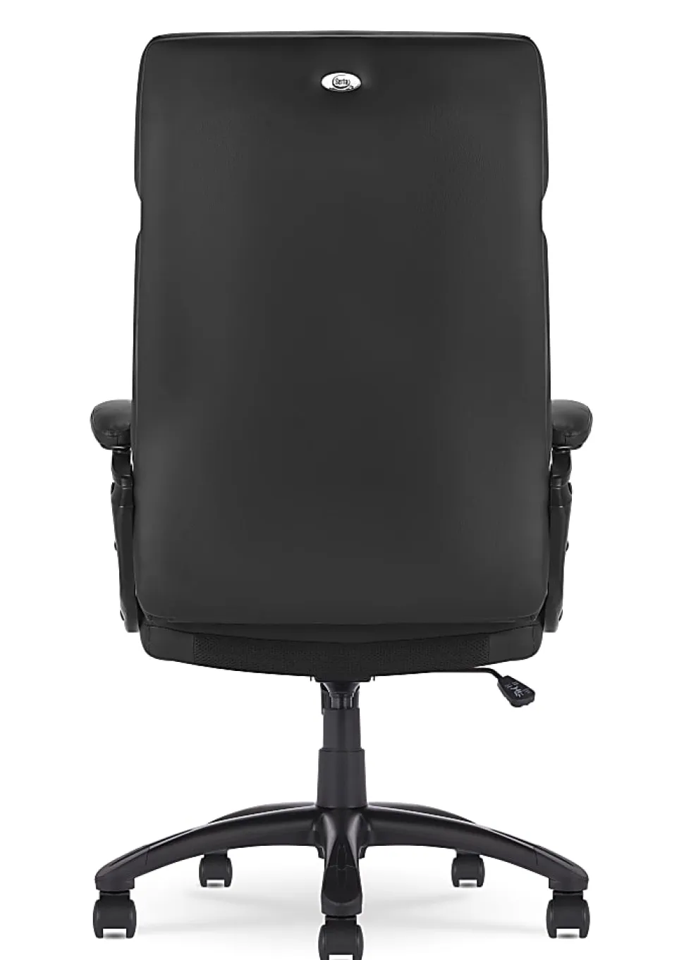 Serta® Comfort Big & Tall Ergonomic Bonded Leather High-Back Executive Office Chair, Black