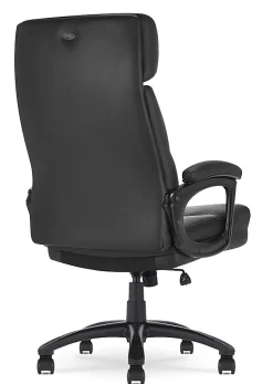 Serta® Comfort Big & Tall Ergonomic Bonded Leather High-Back Executive Office Chair, Black