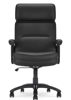 Serta® Comfort Big & Tall Ergonomic Bonded Leather High-Back Executive Office Chair, Black