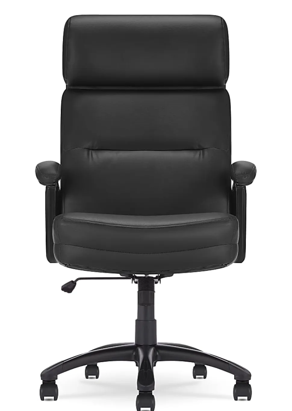 Serta® Comfort Big & Tall Ergonomic Bonded Leather High-Back Executive Office Chair, Black