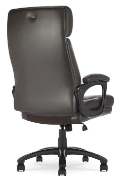 Serta® Comfort Big & Tall Ergonomic Bonded Leather High-Back Executive Office Chair, Brown
