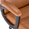 Serta® Comfort Big & Tall Ergonomic Bonded Leather High-Back Executive Office Chair, Cognac