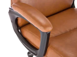 Serta® Comfort Big & Tall Ergonomic Bonded Leather High-Back Executive Office Chair, Cognac