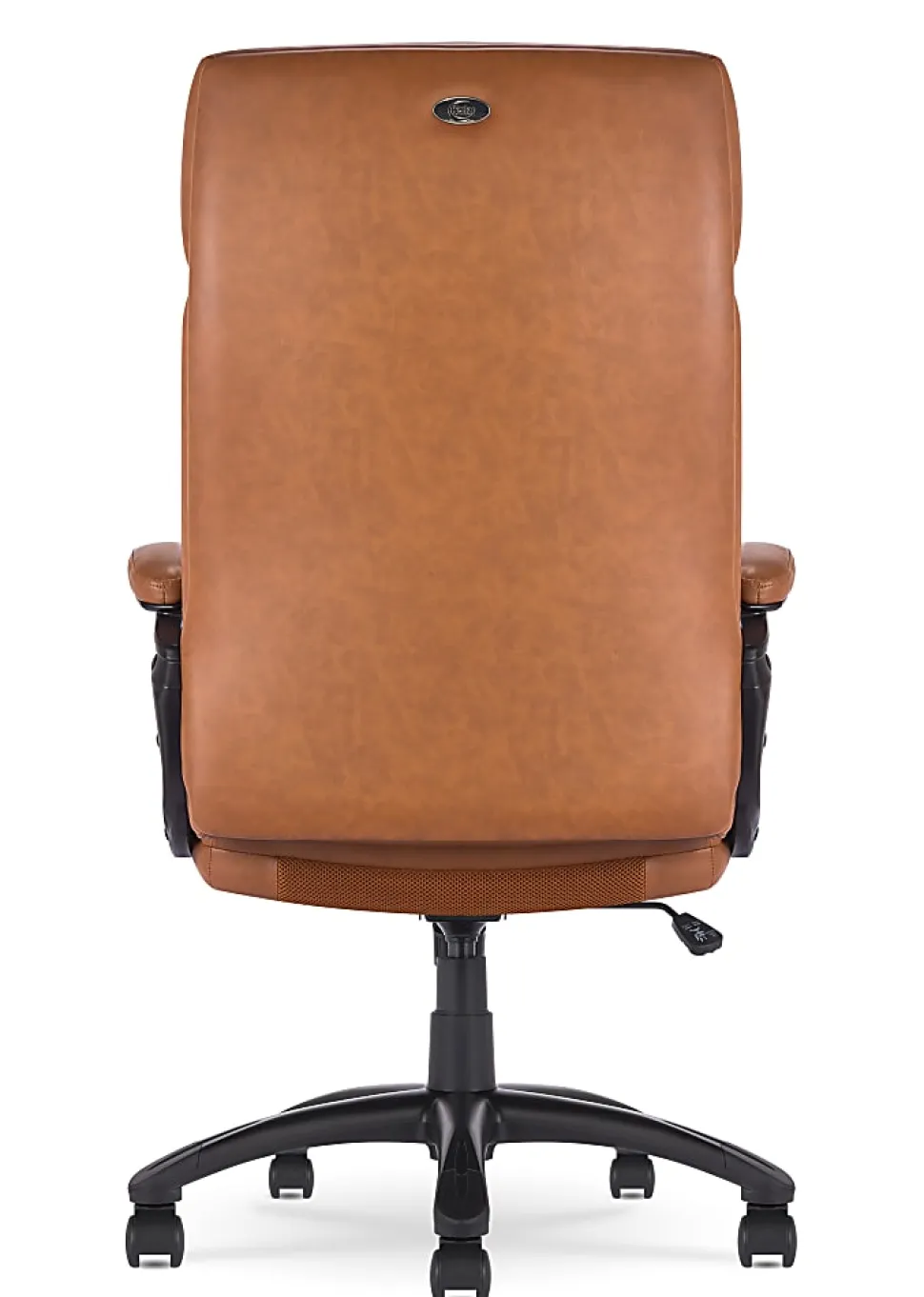 Serta® Comfort Big & Tall Ergonomic Bonded Leather High-Back Executive Office Chair, Cognac