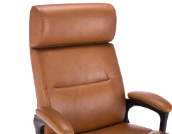 Serta® Comfort Big & Tall Ergonomic Bonded Leather High-Back Executive Office Chair, Cognac