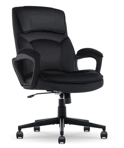 Serta® Comfort Classic Ergonomic Fabric High-Back Executive Office Chair, Black