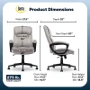Serta® Comfort Classic Ergonomic Fabric High-Back Executive Office Chair, Taupe