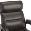 Serta Comfort Ergonomic Bonded Leather Mid-Back Executive Office Chair, Brown
