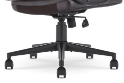 Serta Comfort Ergonomic Bonded Leather Mid-Back Executive Office Chair, Brown