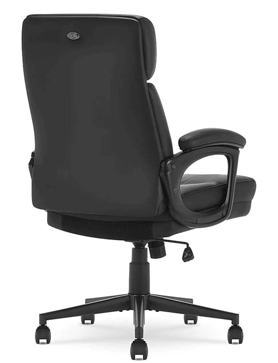Serta Comfort Series Ergonomic Bonded Leather Mid-Back Executive Office Chair, Black