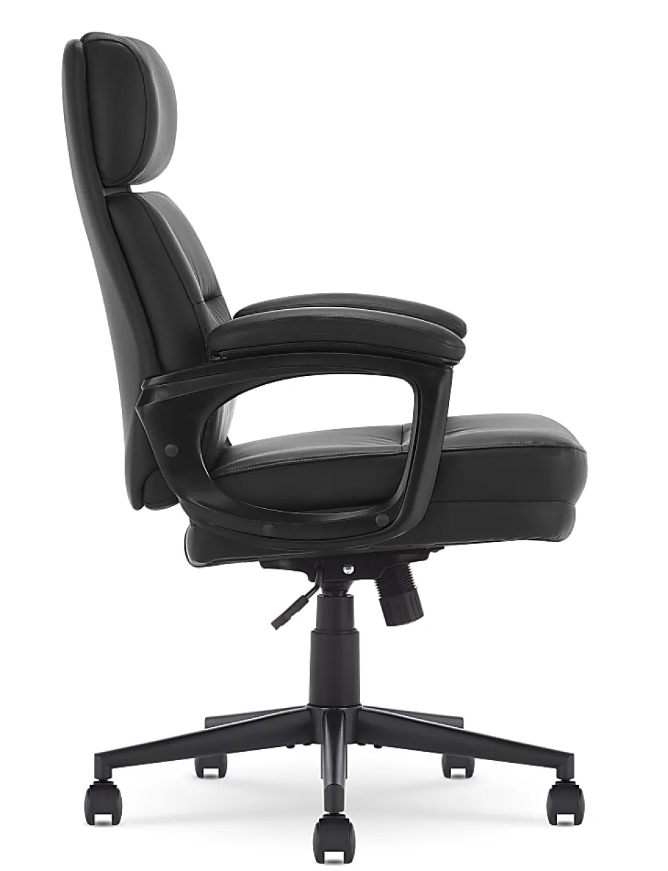 Serta Comfort Series Ergonomic Bonded Leather Mid-Back Executive Office Chair, Black