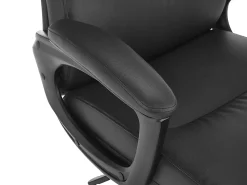 Serta Comfort Series Ergonomic Bonded Leather Mid-Back Executive Office Chair, Black