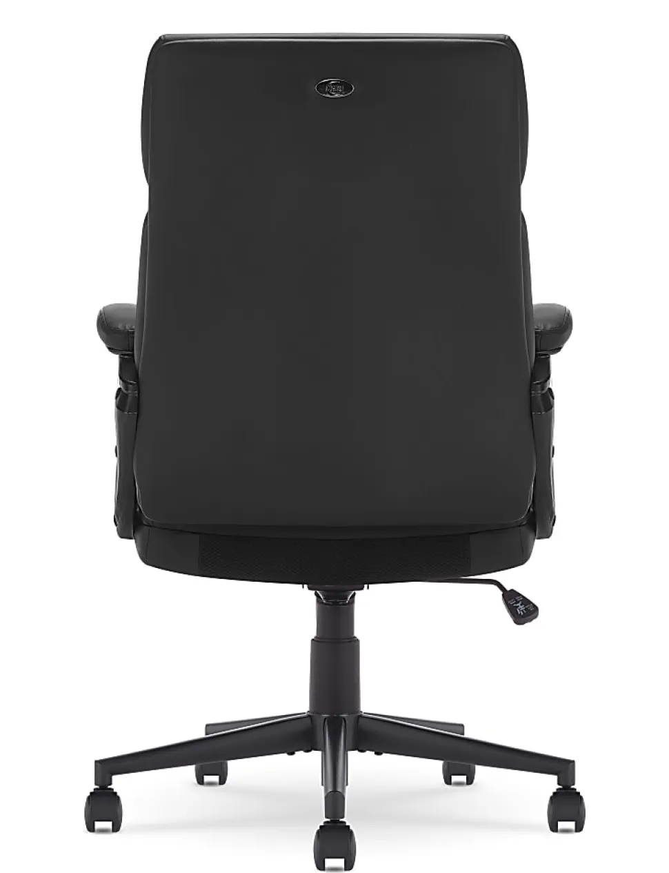 Serta Comfort Series Ergonomic Bonded Leather Mid-Back Executive Office Chair, Black