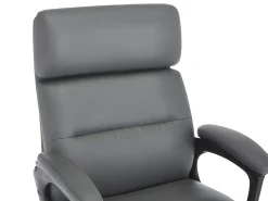 Serta Comfort Series Ergonomic Bonded Leather Mid-Back Executive Office Chair, Gray