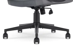 Serta Comfort Series Ergonomic Bonded Leather Mid-Back Executive Office Chair, Gray