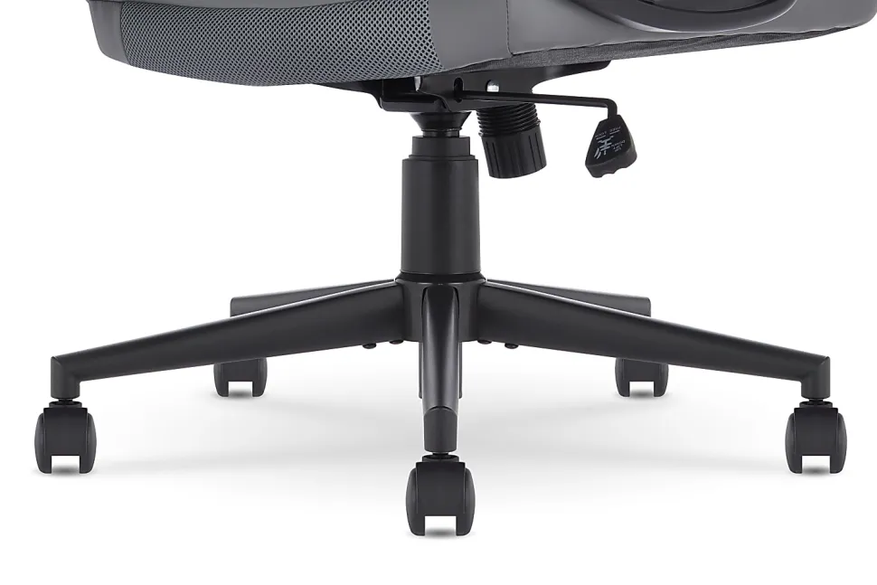 Serta Comfort Series Ergonomic Bonded Leather Mid-Back Executive Office Chair, Gray