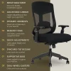 Serta Commercial Eco-2000 Big & Tall Ergonomic Mesh High-Back Executive Office Chair, Black