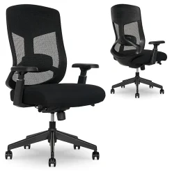 Serta Commercial Eco-2000 Big & Tall Ergonomic Mesh High-Back Executive Office Chair, Black