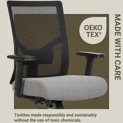 Serta Commercial Eco-2000 Ergonomic Mesh Mid-Back Task Chair, 43% Recycled, Gray