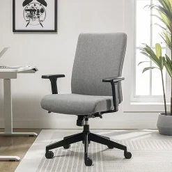 Serta® Commercial Eco-2000 Ergonomic Fabric Mid-Back Task Chair, Gray