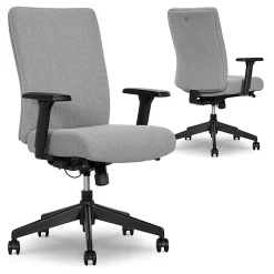 Serta® Commercial Eco-2000 Ergonomic Fabric Mid-Back Task Chair, Gray