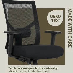Serta Commercial Eco-2000 Ergonomic Mesh Mid-Back Task Chair, 43% Recycled, Black