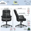 Serta® Connor High-Back Office Chair, Microfiber, Black