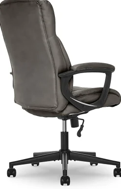 Serta® Connor High-Back Office Chair, Bonded Leather, Gray