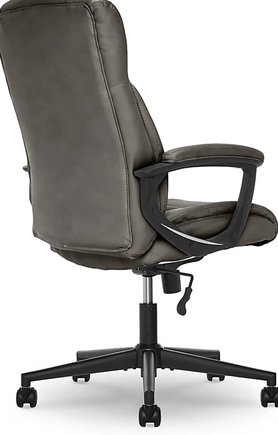 Serta® Connor High-Back Office Chair, Bonded Leather, Gray