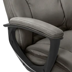 Serta® Connor High-Back Office Chair, Bonded Leather, Gray