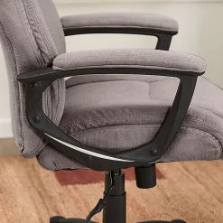 Serta Connor Office Chair, Microfiber, Light Gray