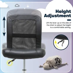 Serta® Essentials Mid-Back Computer Chair, Ingenuity Black/Chrome