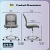 Serta® Essentials Mid-Back Computer Chair, Productivity Gray/Chrome