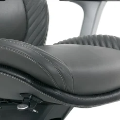 Serta® iComfort i6000 Ergonomic Bonded Leather High-Back Manager Office Chair, Gray/Silver