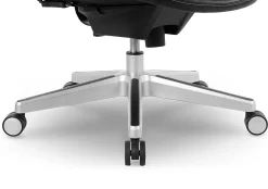 Serta® iComfort i6000 Ergonomic Bonded Leather High-Back Executive Office Chair, Black/Silver