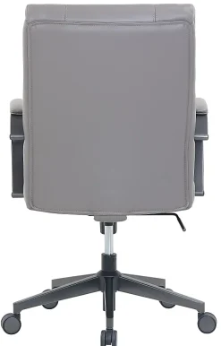 Serta® SitTrue™ Belterra Faux Leather Mid-Back Manager Chair, Gray
