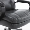 Serta® SitTrue™ Belterra Faux Leather Mid-Back Manager Office Chair, Black