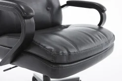 Serta® SitTrue™ Belterra Faux Leather Mid-Back Manager Office Chair, Black
