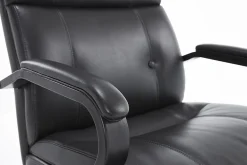 Serta® SitTrue™ Belterra Faux Leather Mid-Back Manager Office Chair, Black