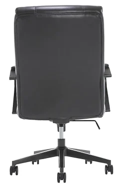 Serta® SitTrue™ Belterra Faux Leather Mid-Back Manager Office Chair, Black
