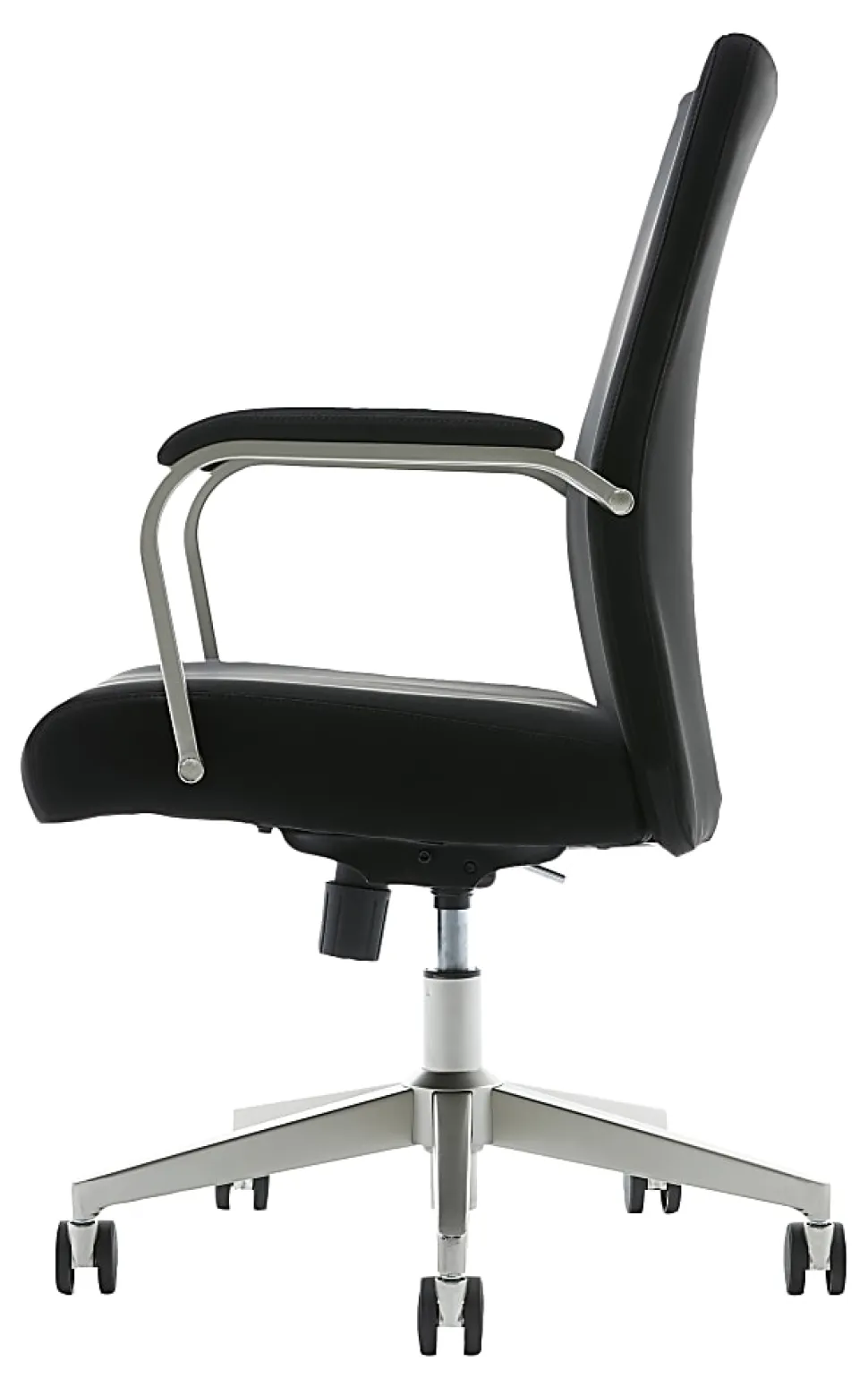 Serta® SitTrue™ Devara Faux Leather Mid-Back Manager Chair, Black