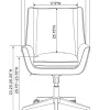 Serta® SitTrue™ Montair Faux Leather Mid-Back Manager Chair, White