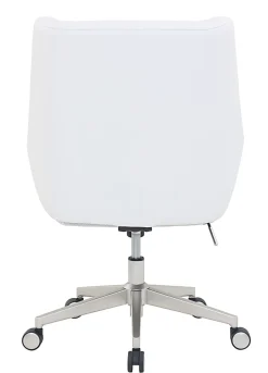 Serta® SitTrue™ Montair Faux Leather Mid-Back Manager Chair, White