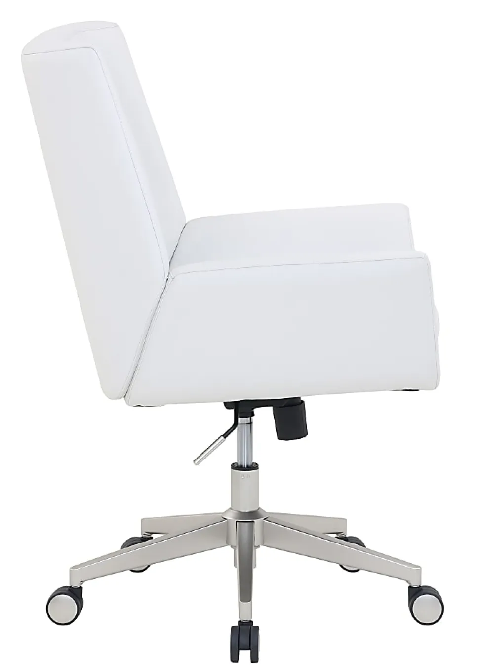 Serta® SitTrue™ Montair Faux Leather Mid-Back Manager Chair, White