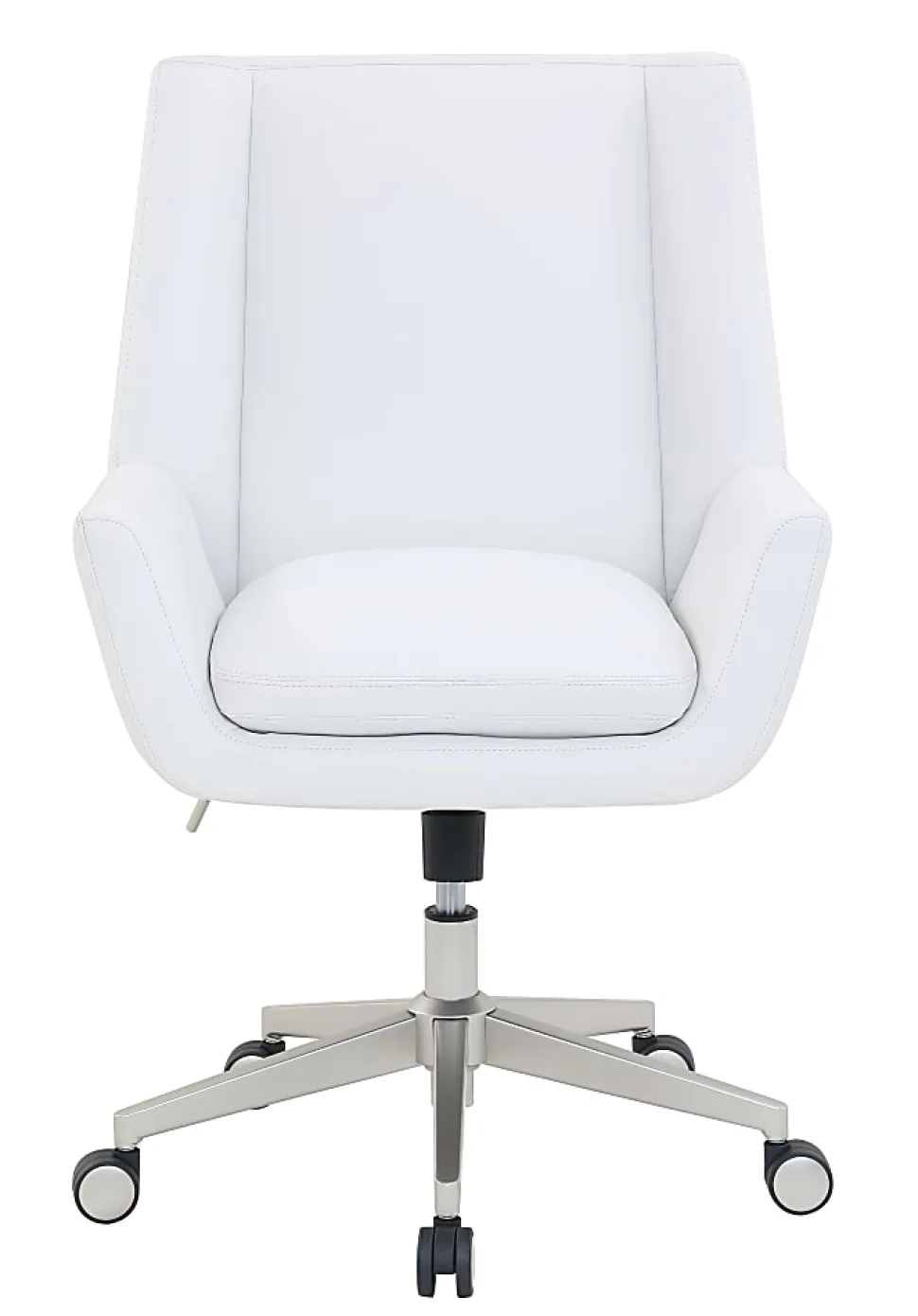 Serta® SitTrue™ Montair Faux Leather Mid-Back Manager Chair, White