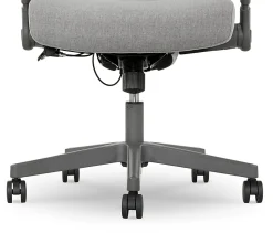 Serta® SitTrue™ Rayne Ergonomic Mesh/Fabric Mid-Back Task Office Chair, Gray