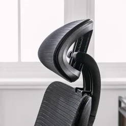 Serta® SitTrue™ Ridgefield Ergonomic Mesh/Vegan Leather High-Back Task Office Chair, Black