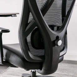 Serta® SitTrue™ Ridgefield Ergonomic Mesh/Vegan Leather High-Back Task Office Chair, Black
