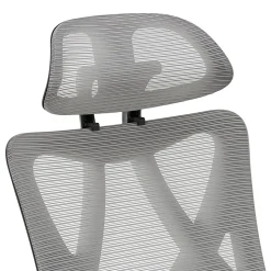 Serta® SitTrue™ Ridgefield Ergonomic Mesh/Vegan Leather High-Back Task Office Chair, Gray/Black