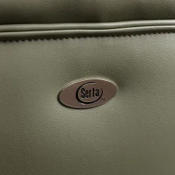 Serta Smart Layers Arlington Air Ergonomic Bonded Leather High-Back Executive Office Chair, Olive